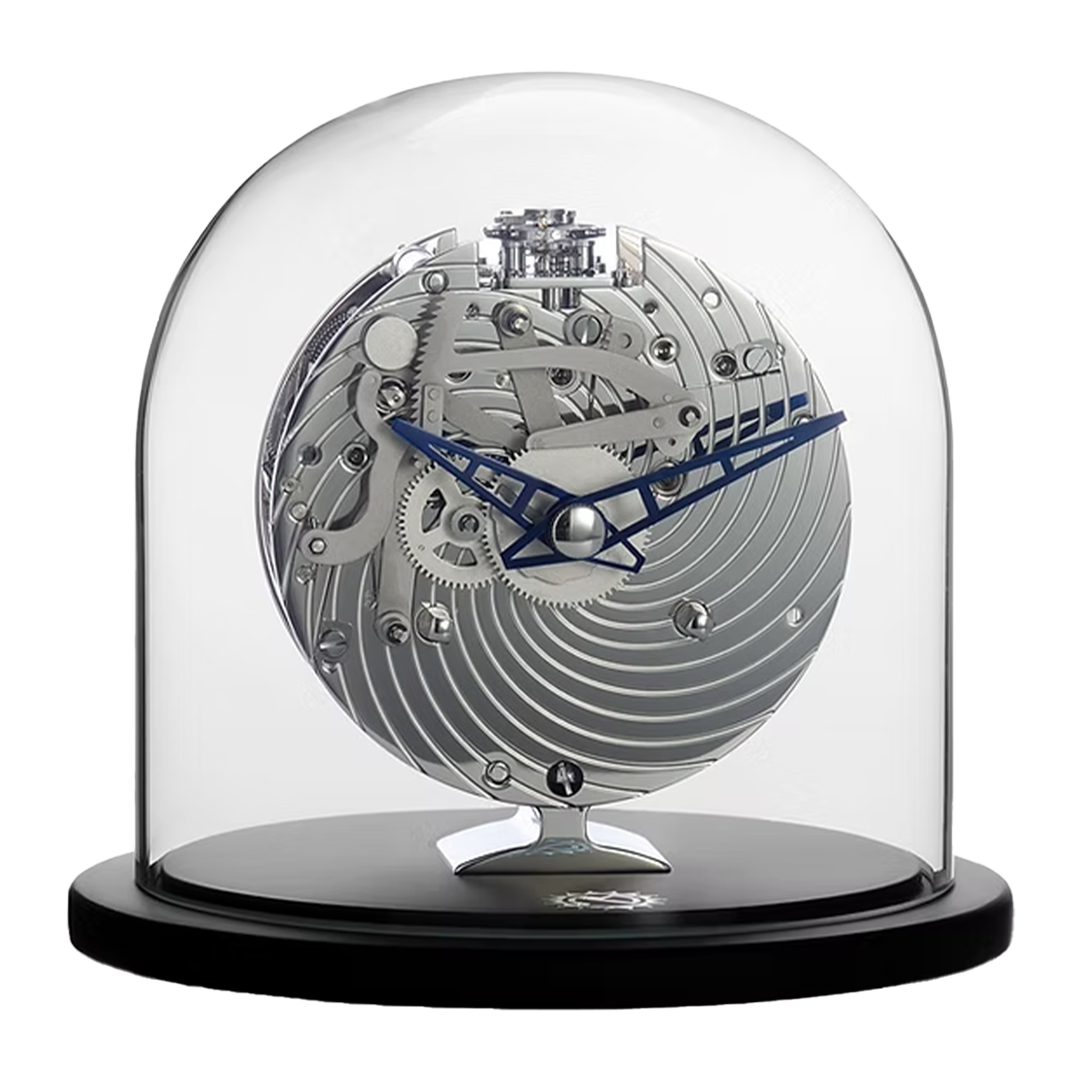 Table clock in ottone rodiato Lignes du Jura Matthew norman