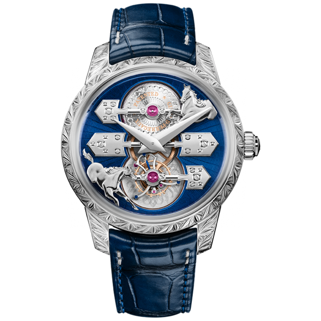 Watch in oro bianco La Esmeralda Tourbillon 