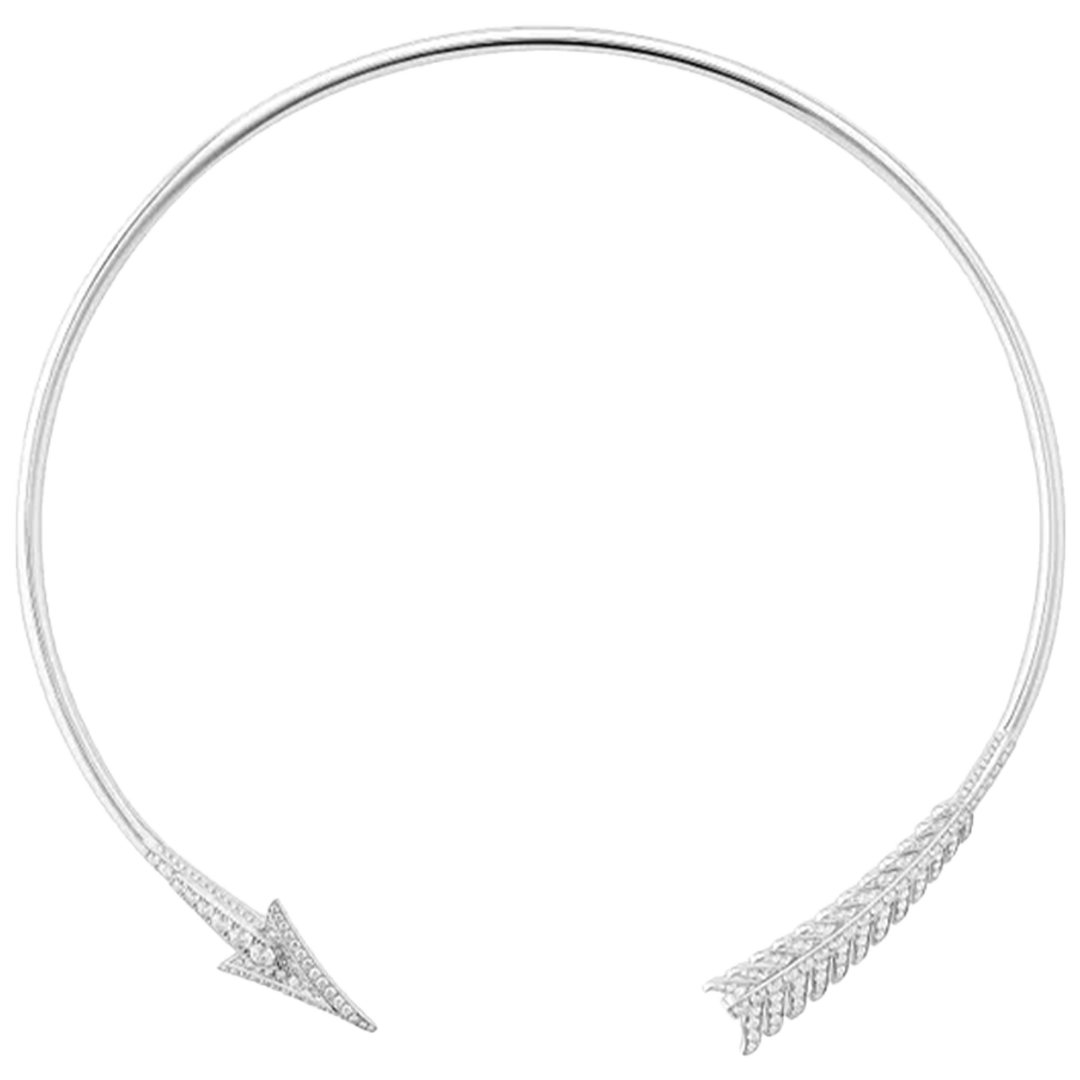 Gioiello in oro bianco Flèche choker Boucheron