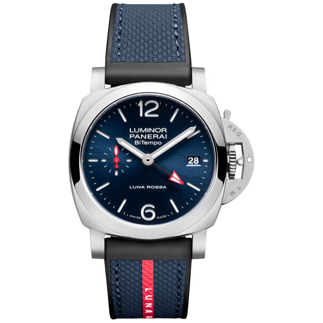 Watch in steel Luminor Quaranta BiTempo Luna Rossa Panerai