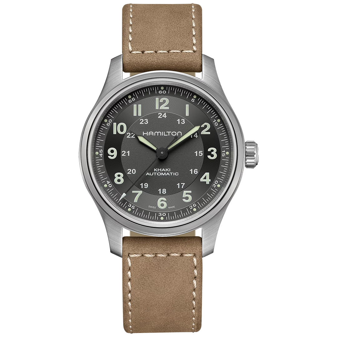 Watch in titanium Khaki Field Titanium Auto Hamilton