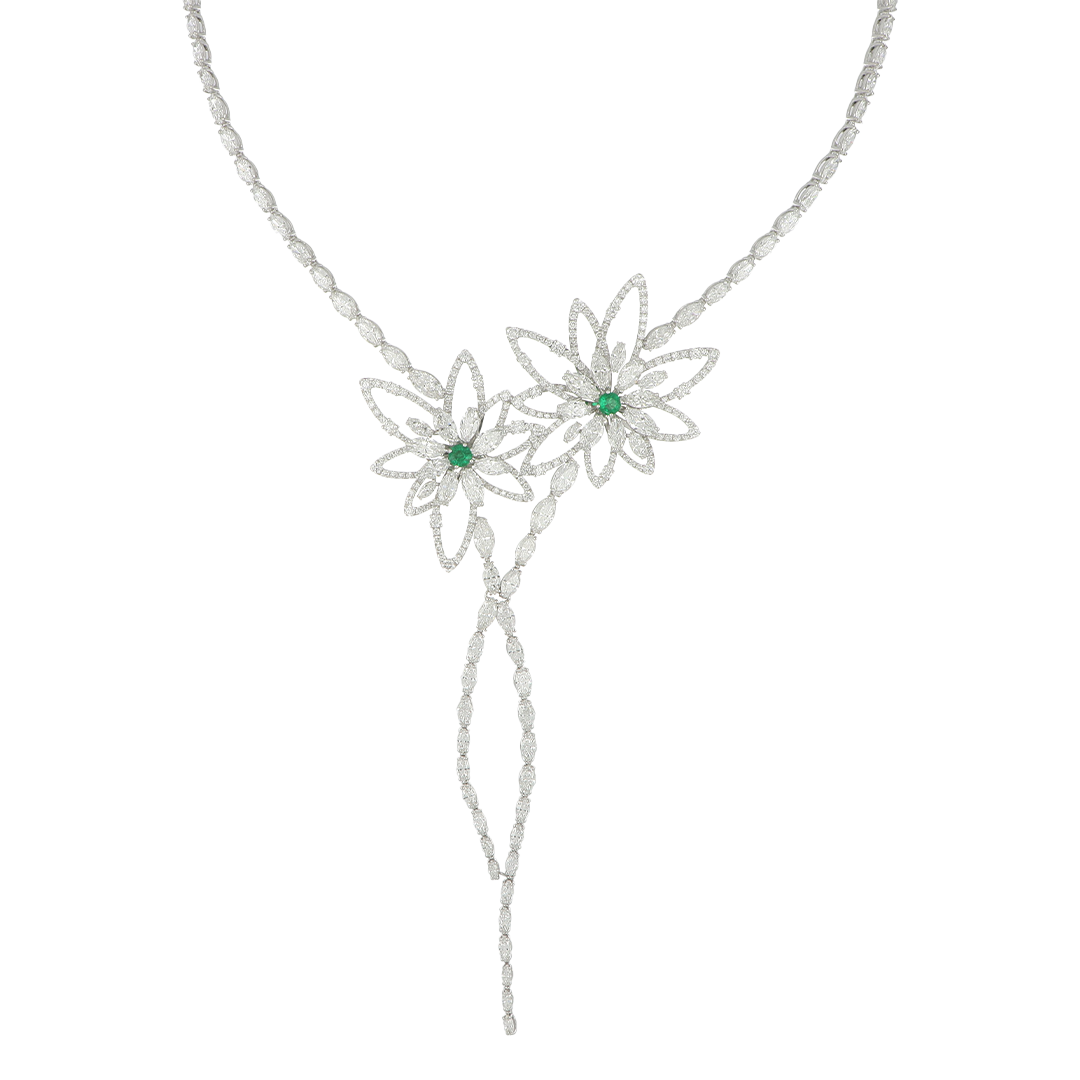 Gioiello in oro bianco Collana Lily Palmiero