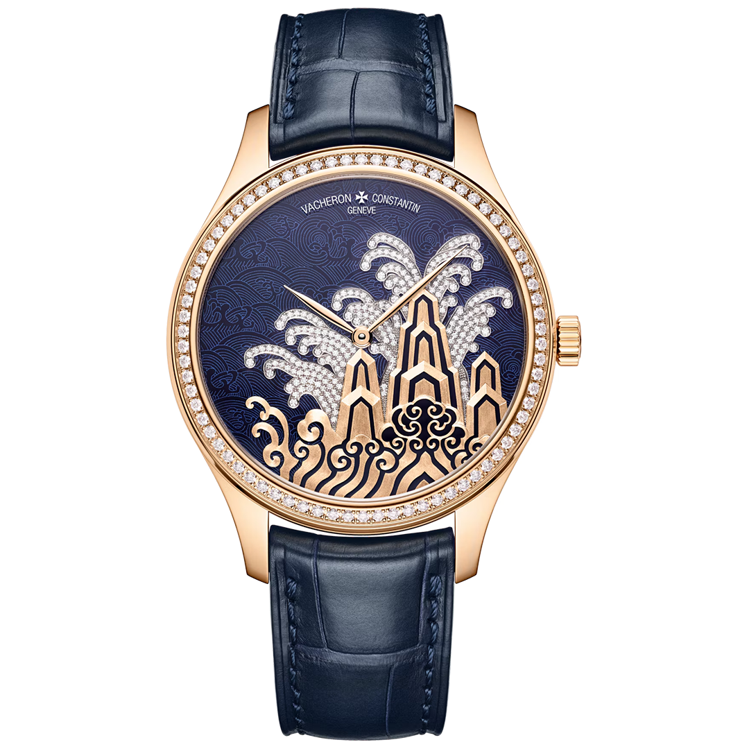 Watch in rose gold Métiers d'Art Tribute to traditional symbols - Moonlight slivers Vacheron constantin
