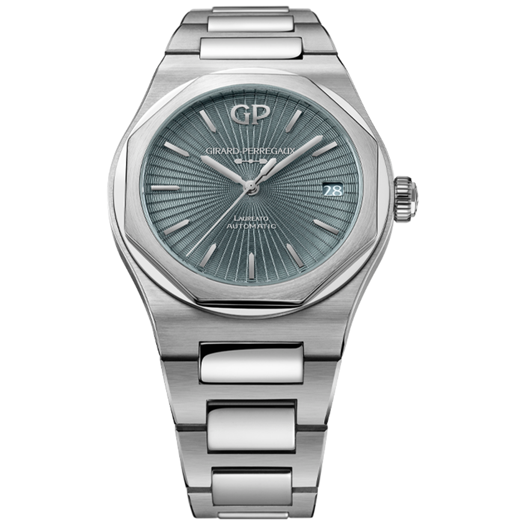 Watch in steel Laureato Girard perregaux