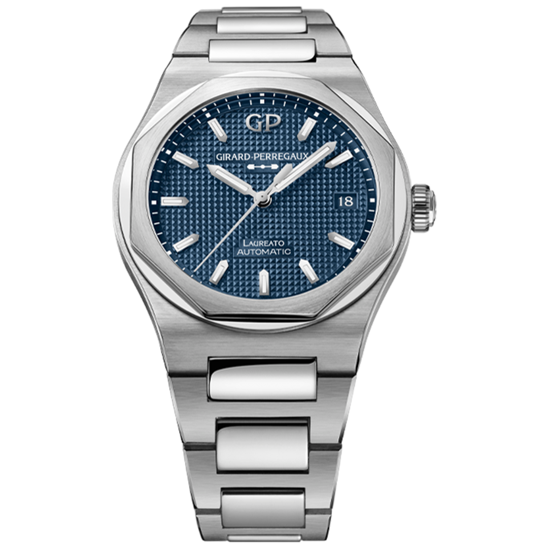 Watch in steel Laureato Girard perregaux
