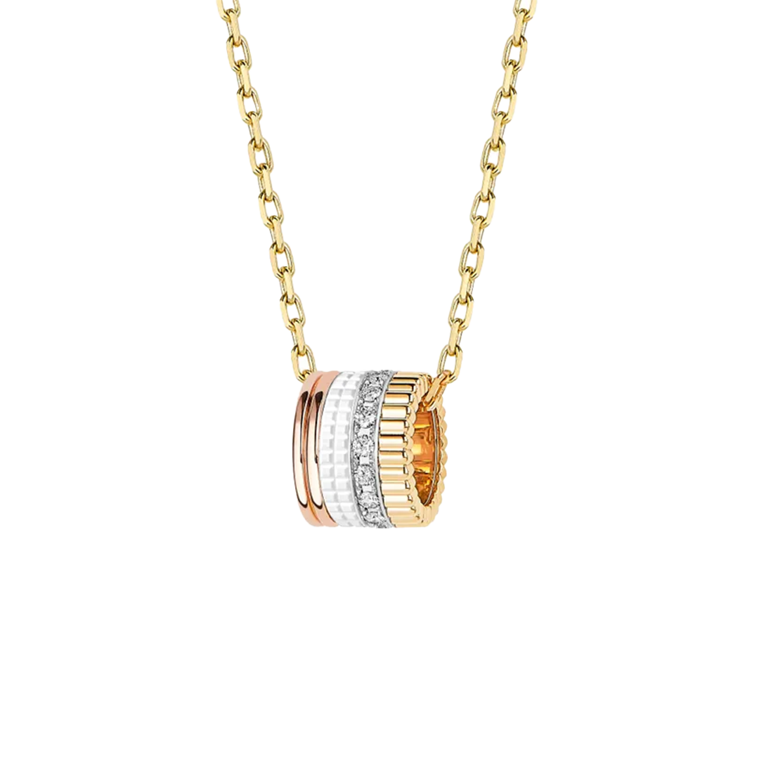 Gioiello in oro bianco giallo rosa Pendente Quatre White Edition Boucheron