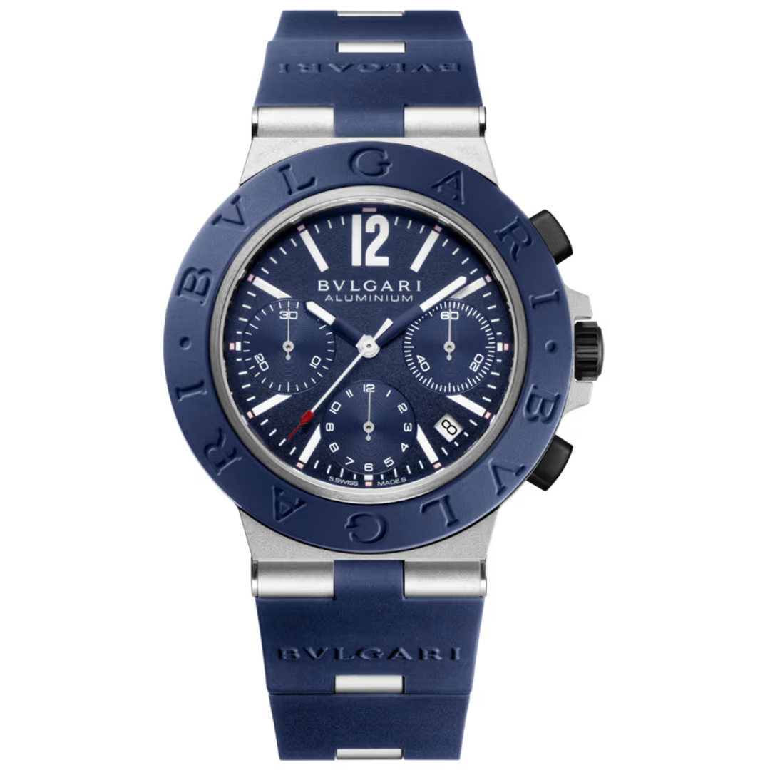 Orologio in alluminio e caucciu Bvlgari Aluminium Bulgari