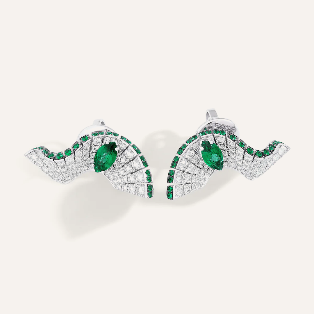 Earrings in oro bianco Abissi Earrings Palmiero