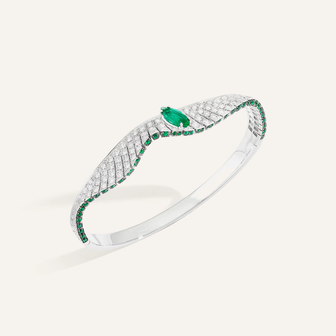 Bracelet in white gold Abissi Bangle Palmiero