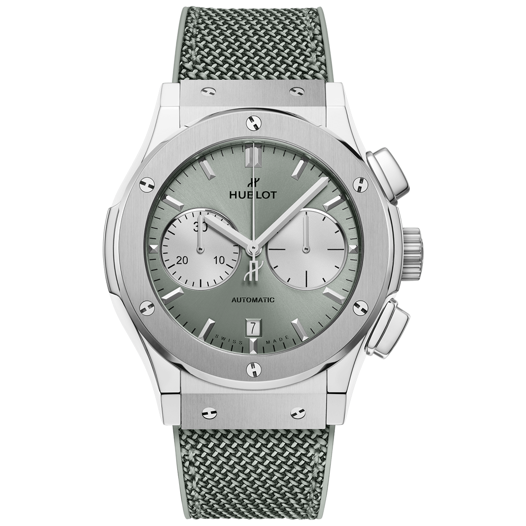 Orologio in titanio Classic Fusion Chronograph Titanium Sage Green Hublot