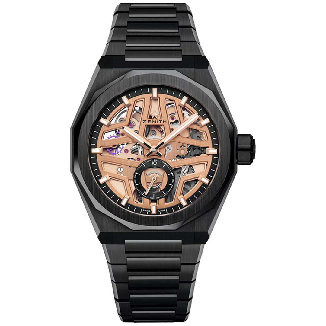 Orologio in ceramica nera Defy Skyline Skeleton Zenith