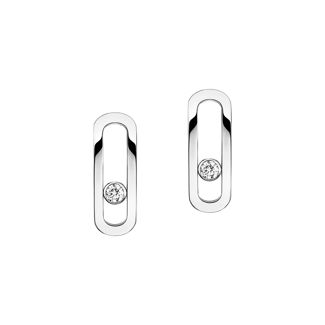 Earrings in white gold Move Uno Earrings Messika