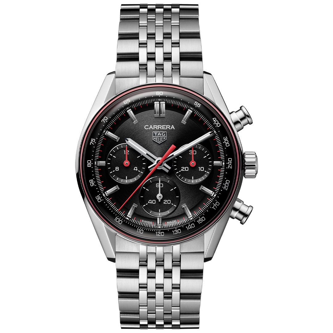 Orologio in acciaio Carrera Chronograph Tag heuer