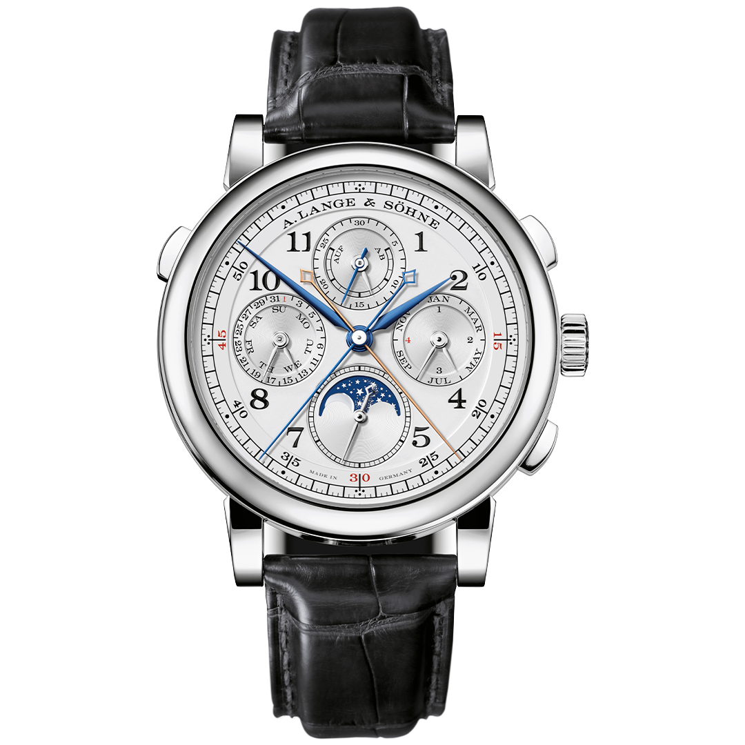 Orologio in platino 1815 Rattrapante Perpetual Calendar A lange sohene