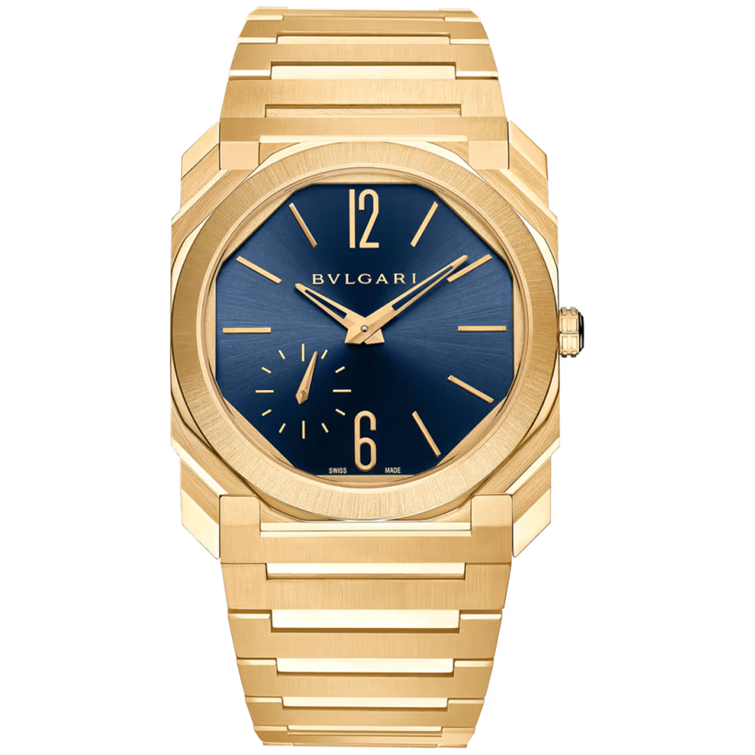 Watch in yellow gold Octo Finissimo Bulgari