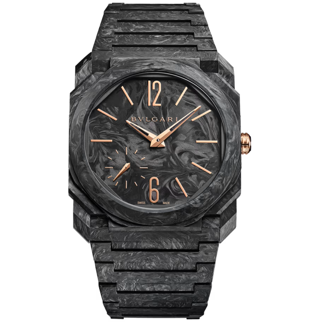 Orologio in carbonio e oro rosa Octo Finissimo Bulgari
