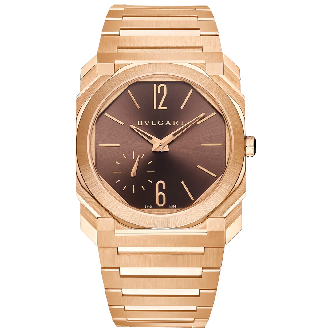 Orologio in oro rosa Octo Finissimo Bulgari