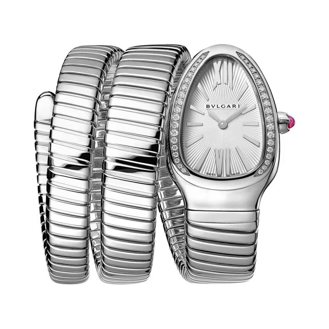 Orologio in acciaio Serpenti Tubogas Bulgari