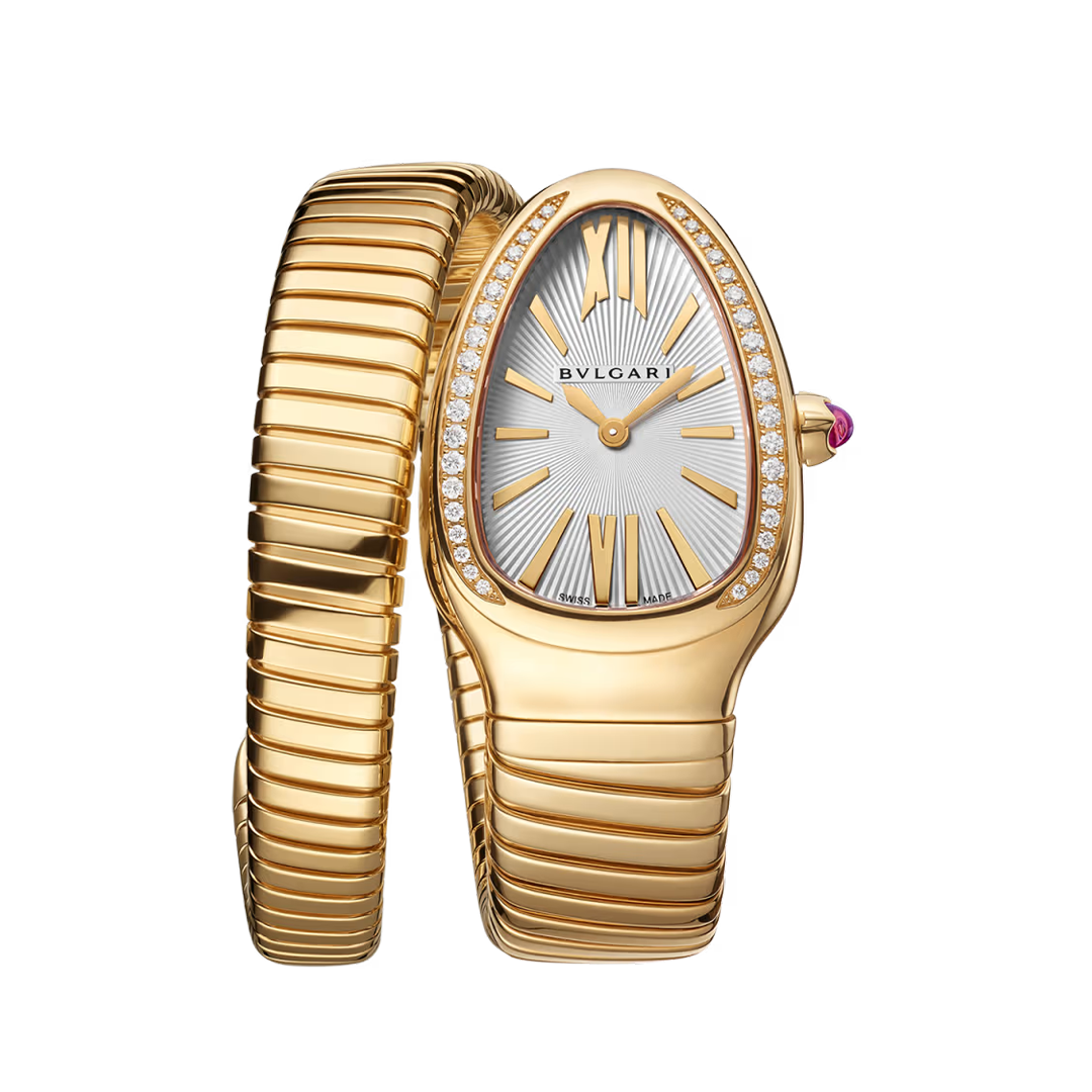 Orologio in oro giallo Serpenti Tubogas Bulgari