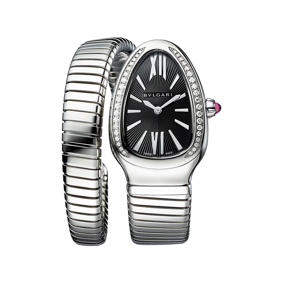 Orologio in acciaio Serpenti Tubogas Bulgari