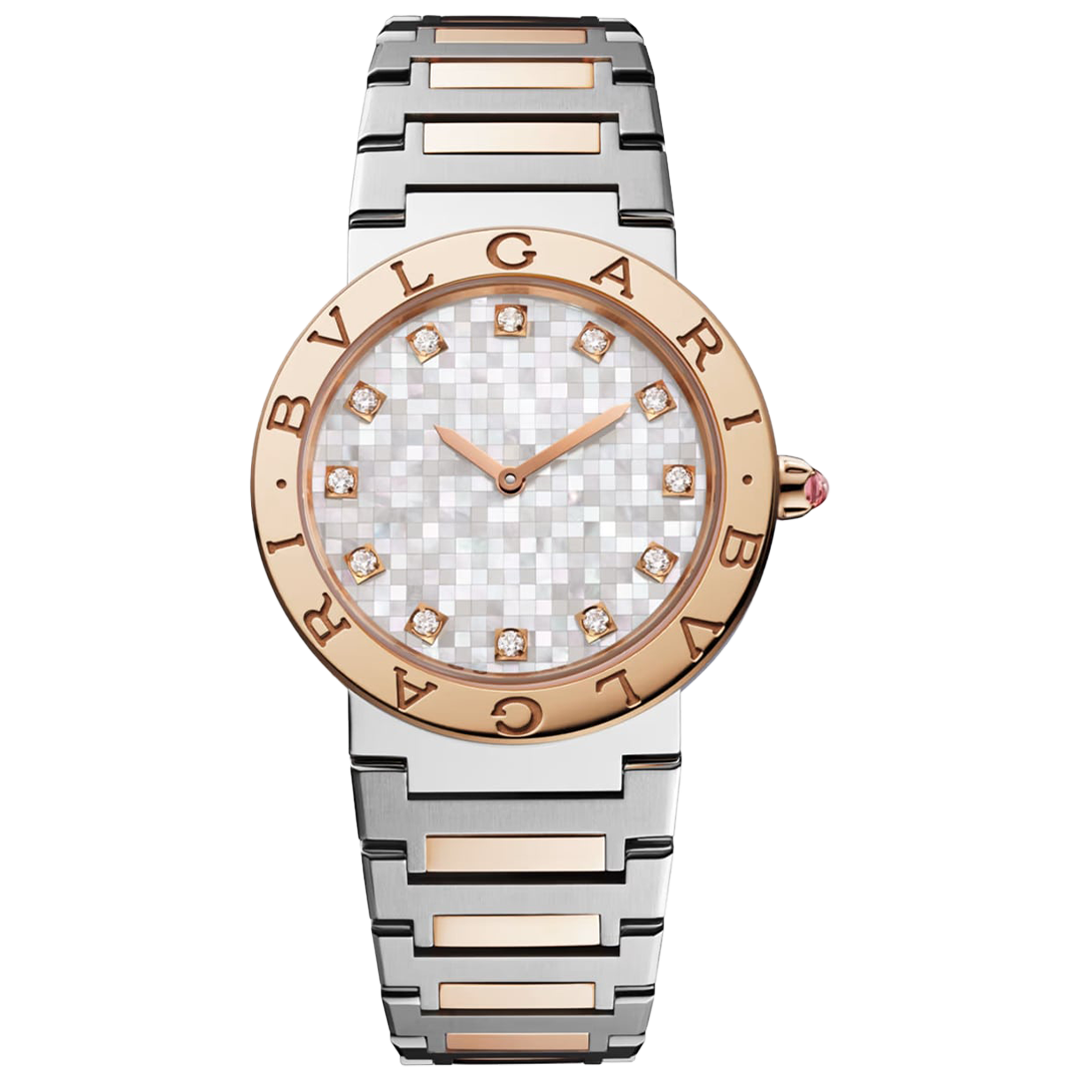 Orologio in acciaio e oro rosa Bvlgari X Lisa Bulgari