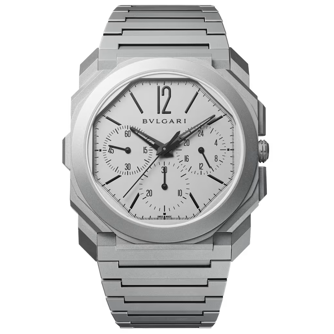 Watch in titanium Octo Finissimo Chrono GMT Bulgari