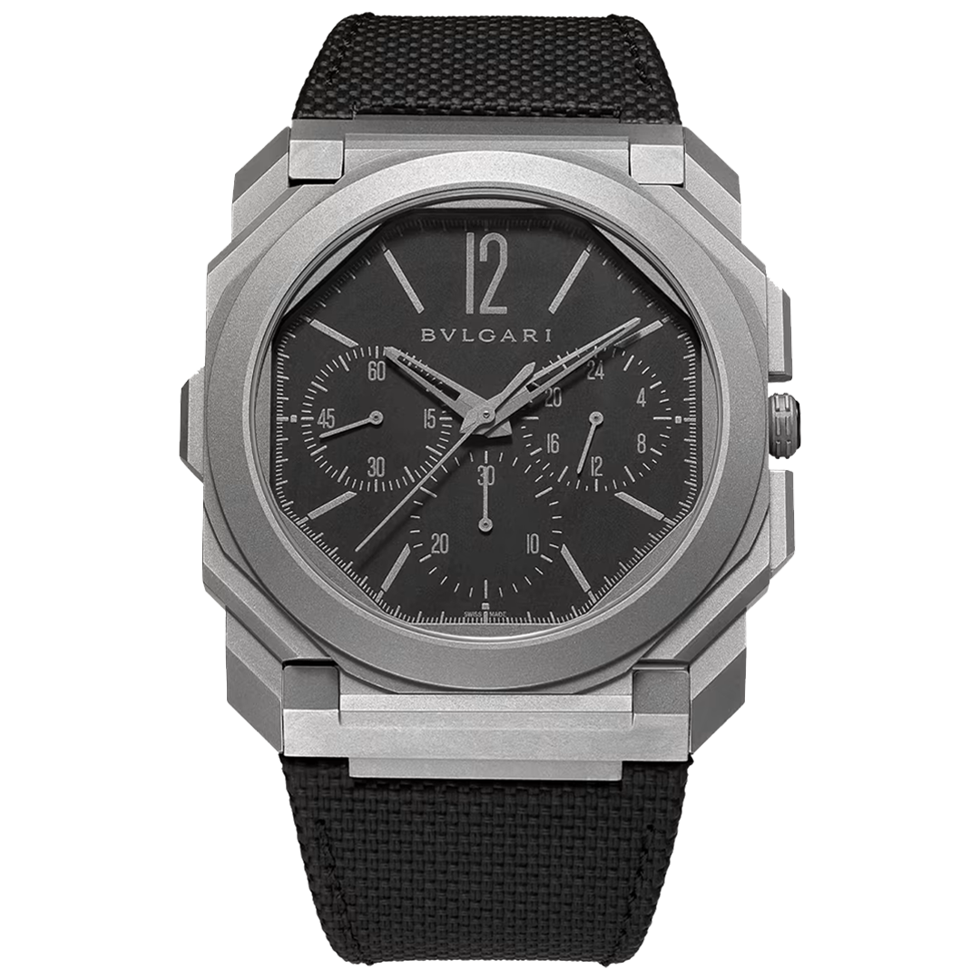 Orologio in titanio Octo Finissimo Chrono GMT Bulgari