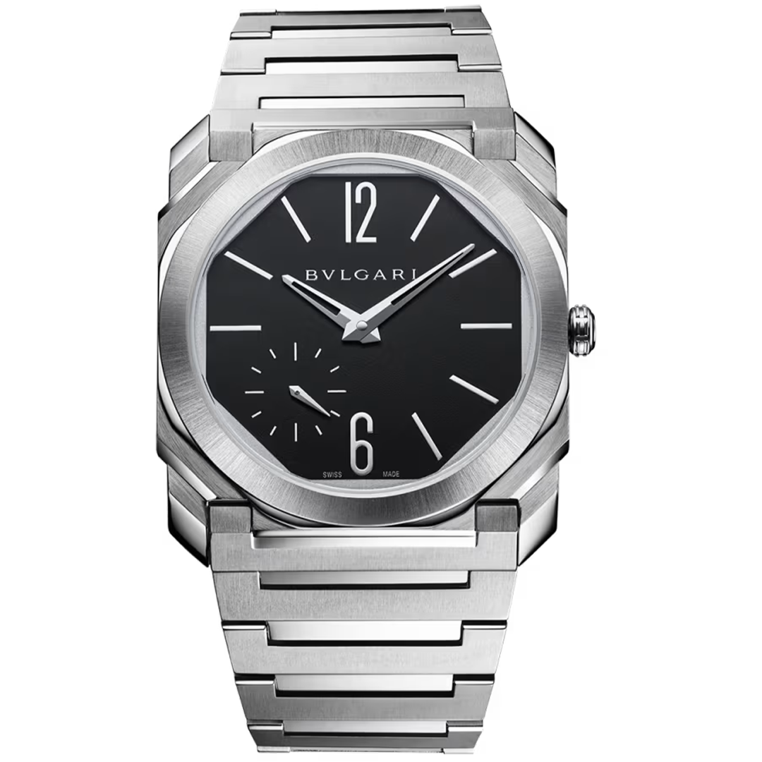 Watch in steel Octo Finissimo Automatique Bulgari