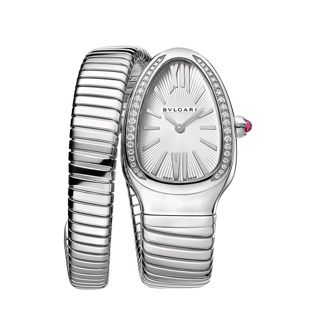 Watch in steel Serpenti Tubogas Bulgari