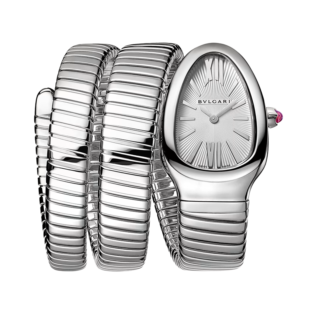 Orologio in acciaio Serpenti Tubogas Bulgari