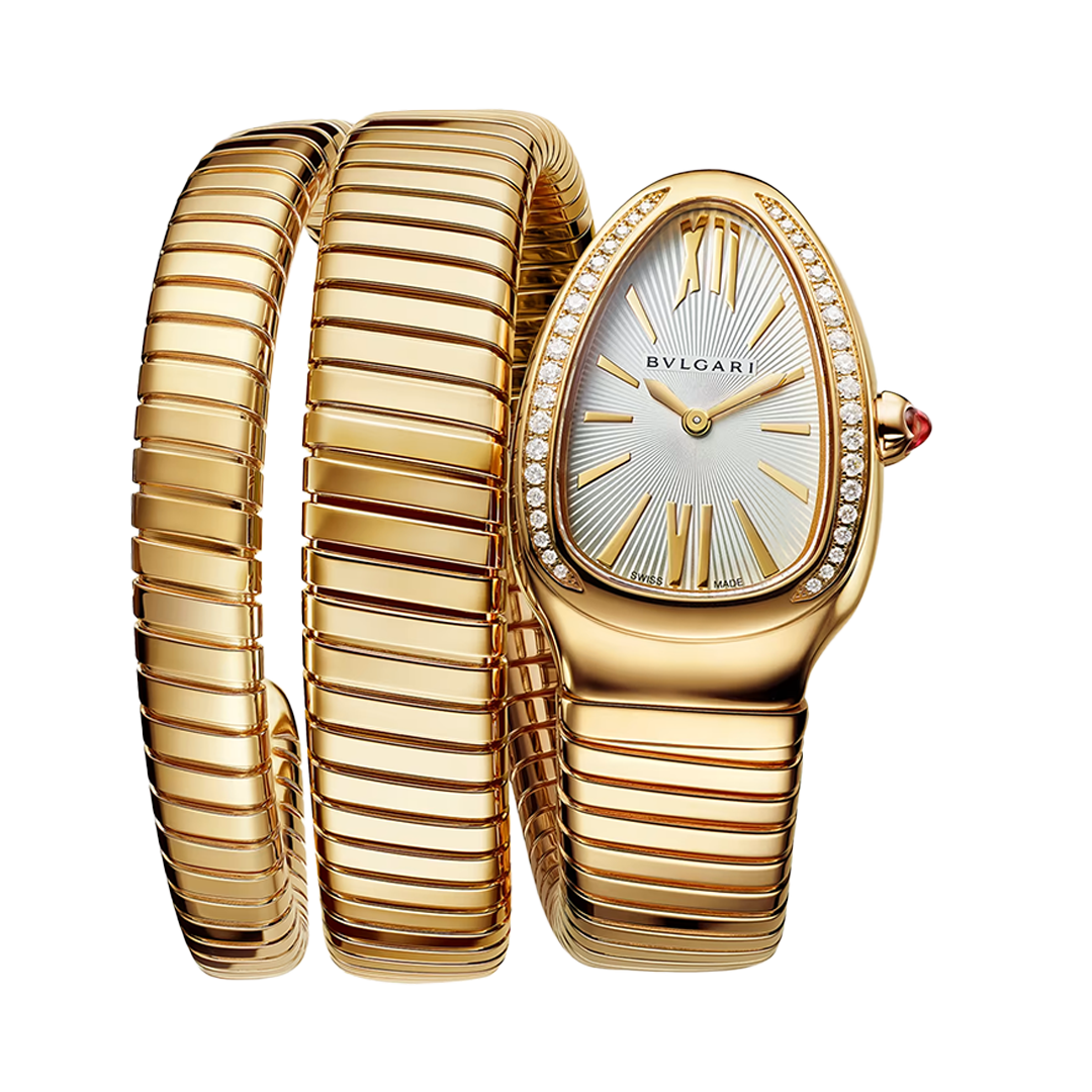 Orologio in oro giallo Serpenti Tubogas Bulgari