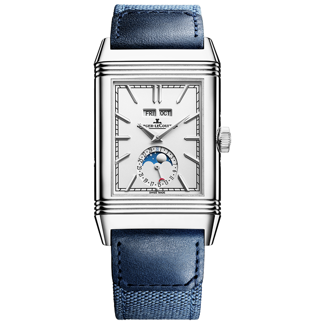Watch in steel Reverso Tribute Duoface Calendar Jaeger-lecoultre