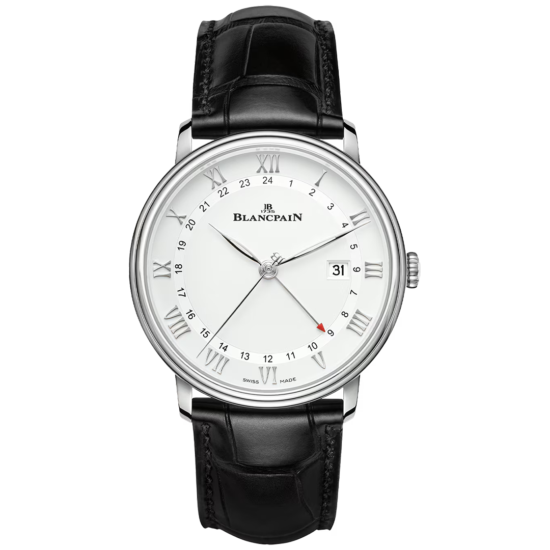 Watch in steel Villeret GMT Date Blancpain