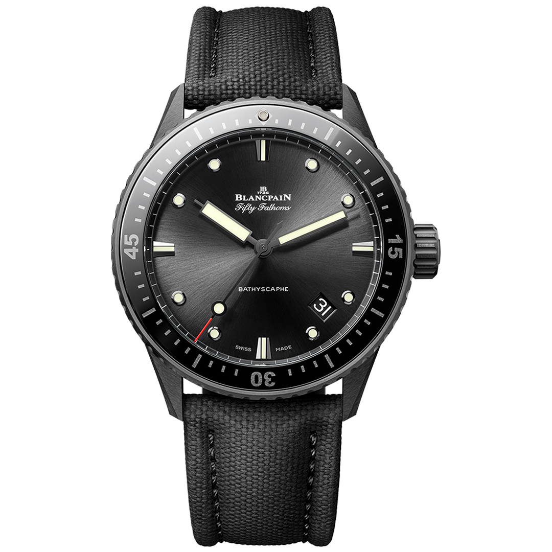 Watch in ceramics Fifty Fathoms Bathyscaphe Blancpain