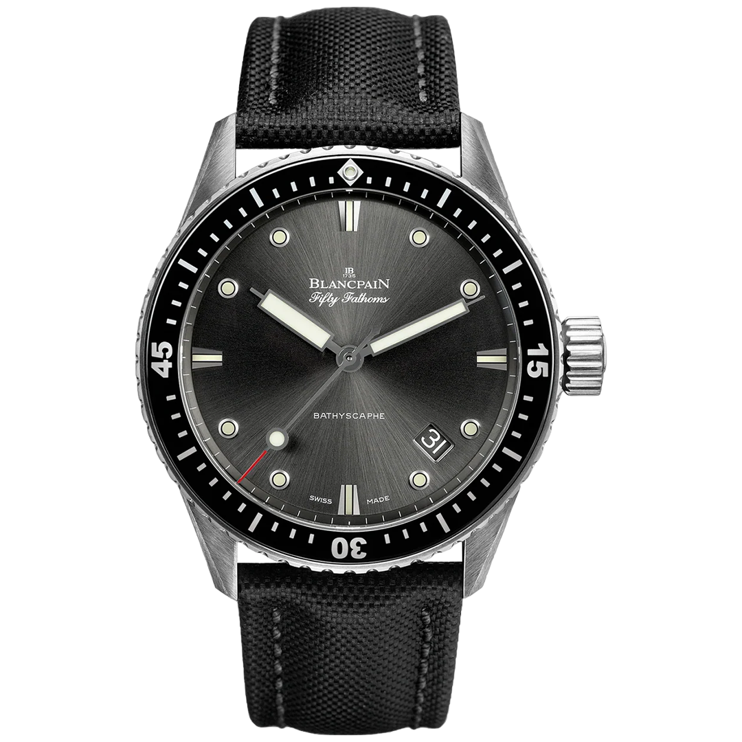 Orologio in acciaio Fifty Fathoms Bathyscaphe Blancpain