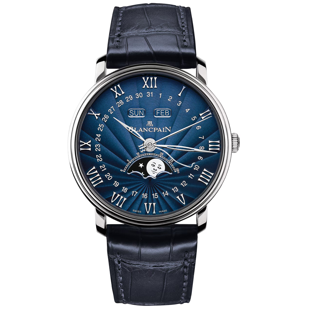 Watch in white gold Villeret Quantième Complet Blancpain