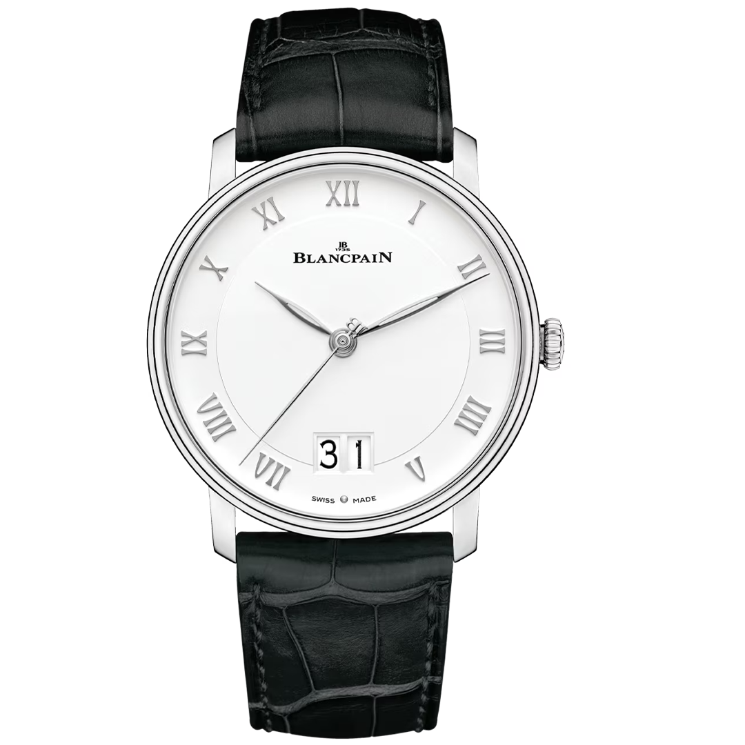 Watch in steel Villeret Grande Date Blancpain