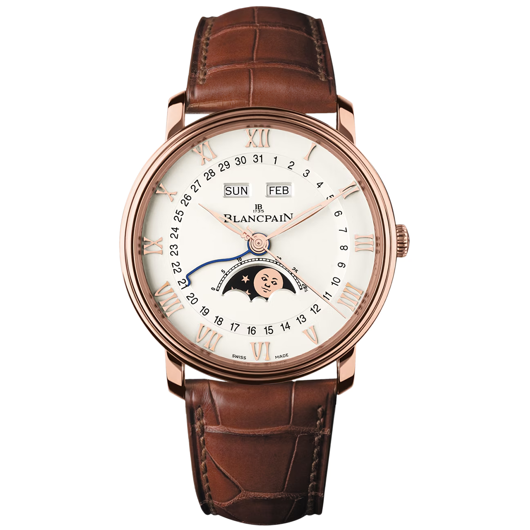 Orologio in oro rosa Villeret Quantième Complet Blancpain