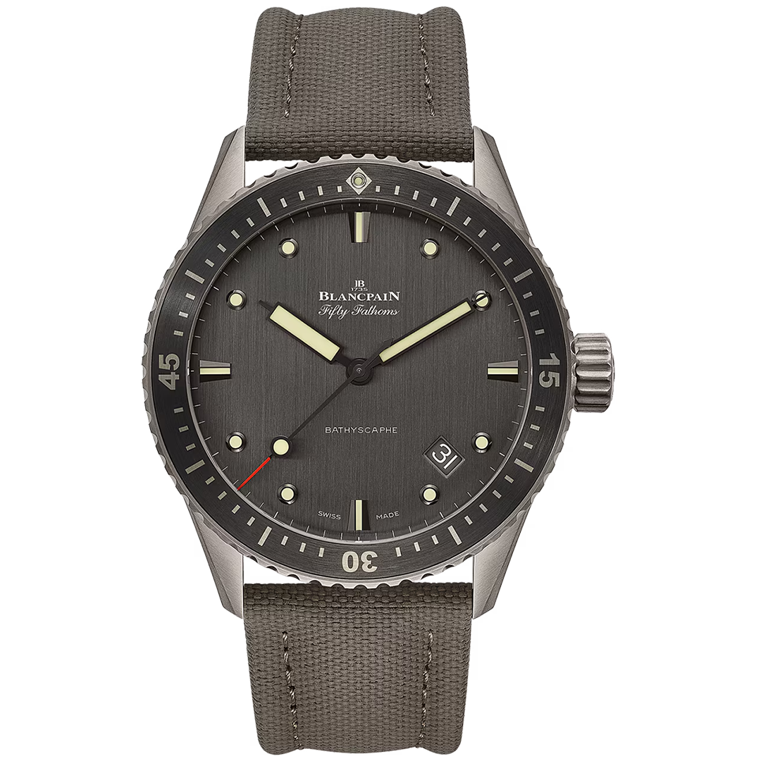 Watch in titanium Fifty Fathoms Bathyscaphe Blancpain