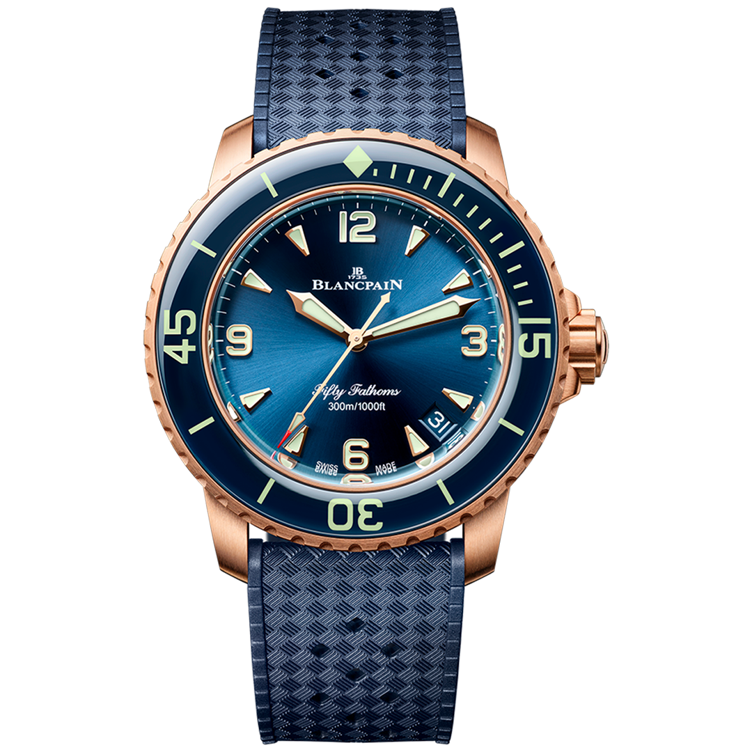 Watch in rose gold Fifty Fathoms Automatique Blancpain