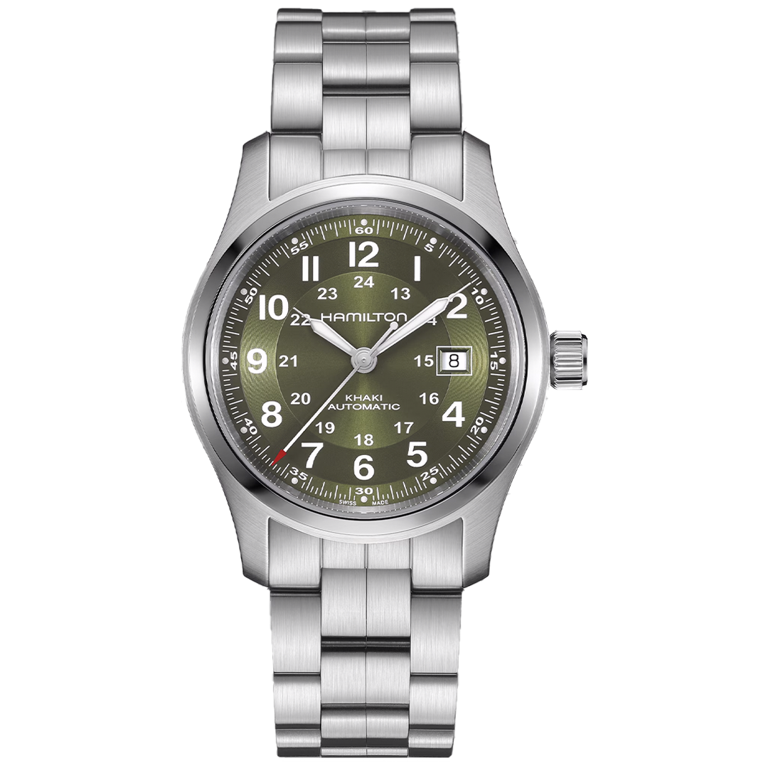 Watch in steel Khaki Field Hamilton