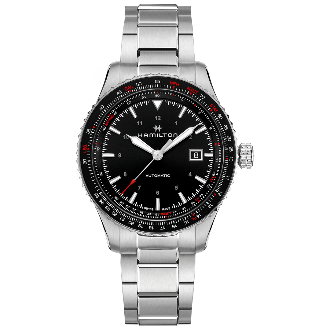 Orologio in acciaio Khaki Aviation Converter Auto Hamilton