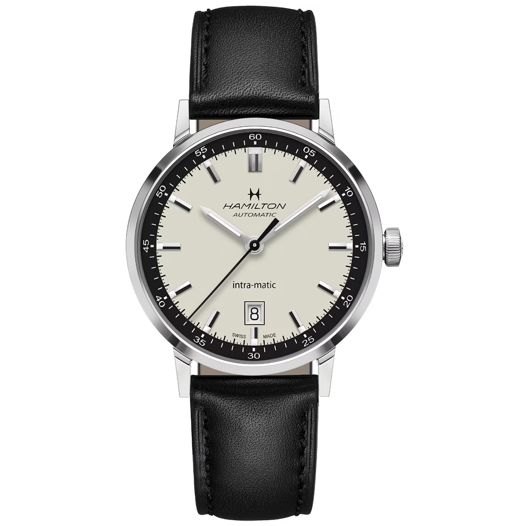 Watch in steel American Classic Intra-Matic Auto Hamilton