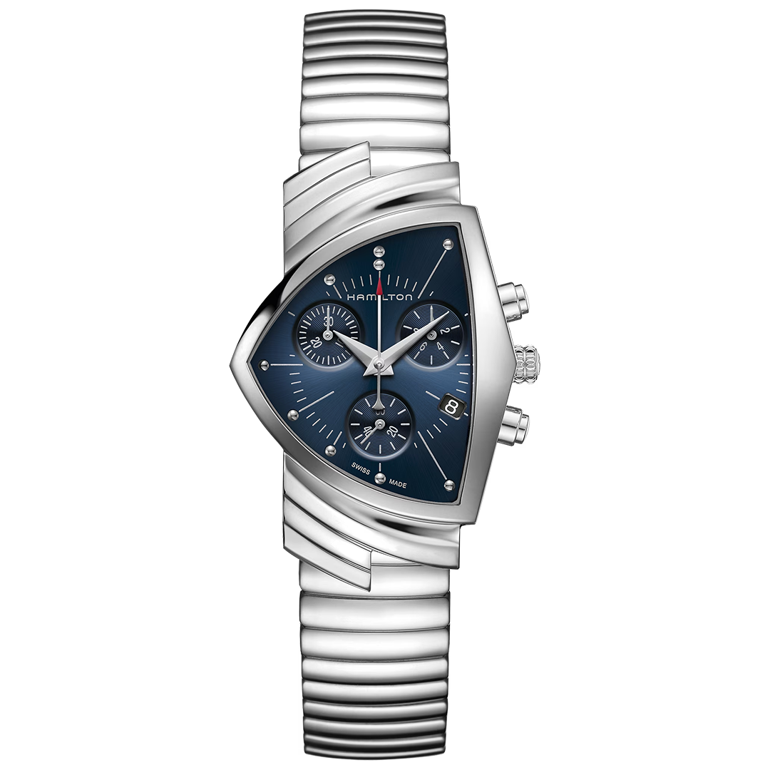 Orologio in acciaio Ventura Chrono Quartz Hamilton
