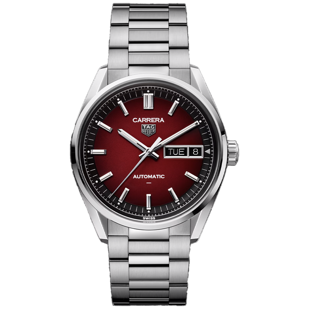 Orologio in acciaio Carrera Day-Date Tag heuer