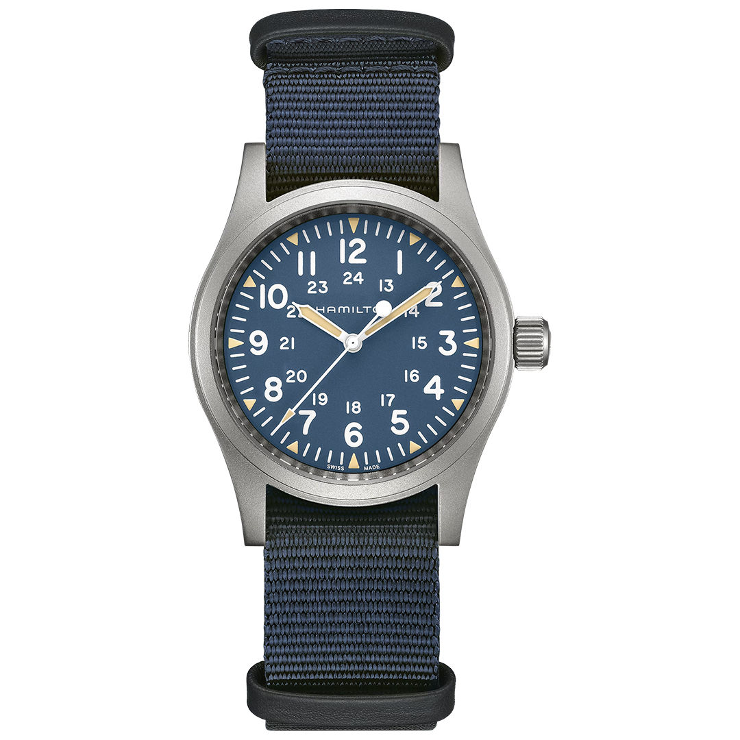Orologio in acciaio Khaki Field Mechanical Hamilton