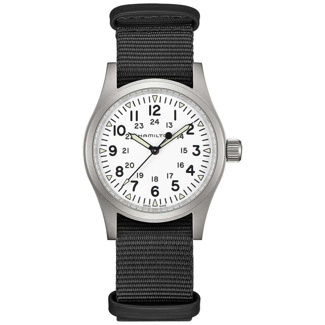 Watch in steel Khaki Field Mechanical Hamilton
