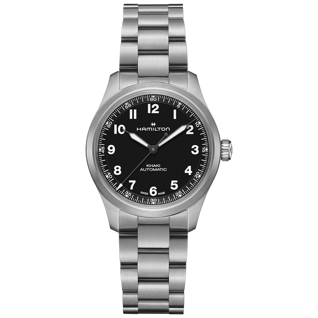 Watch in titanium Khaki Field Titanium Auto Limited Edition Engineered Garments Hamilton