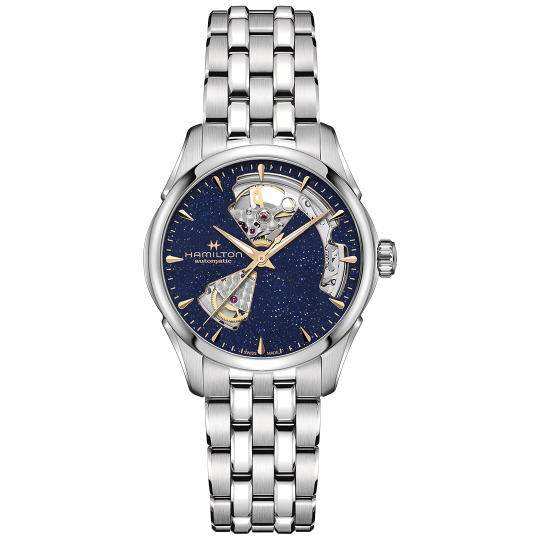Watch in steel Jazzmaster Open Heart Lady Auto Hamilton