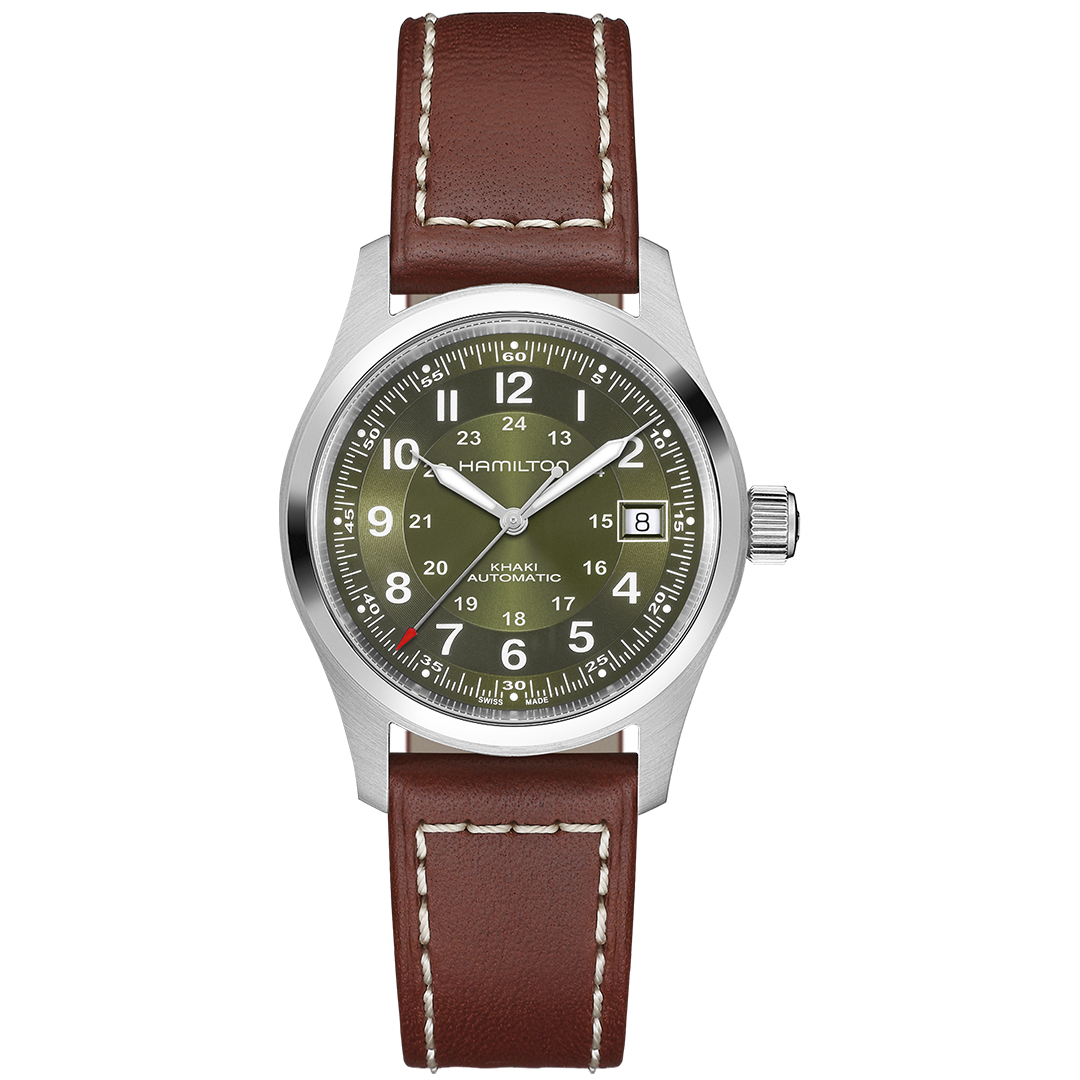 Watch in steel Khaki Field Auto Hamilton